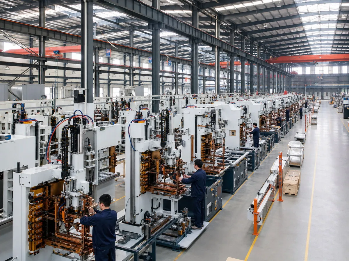 Large-scale automated welding equipment manufacturing floor