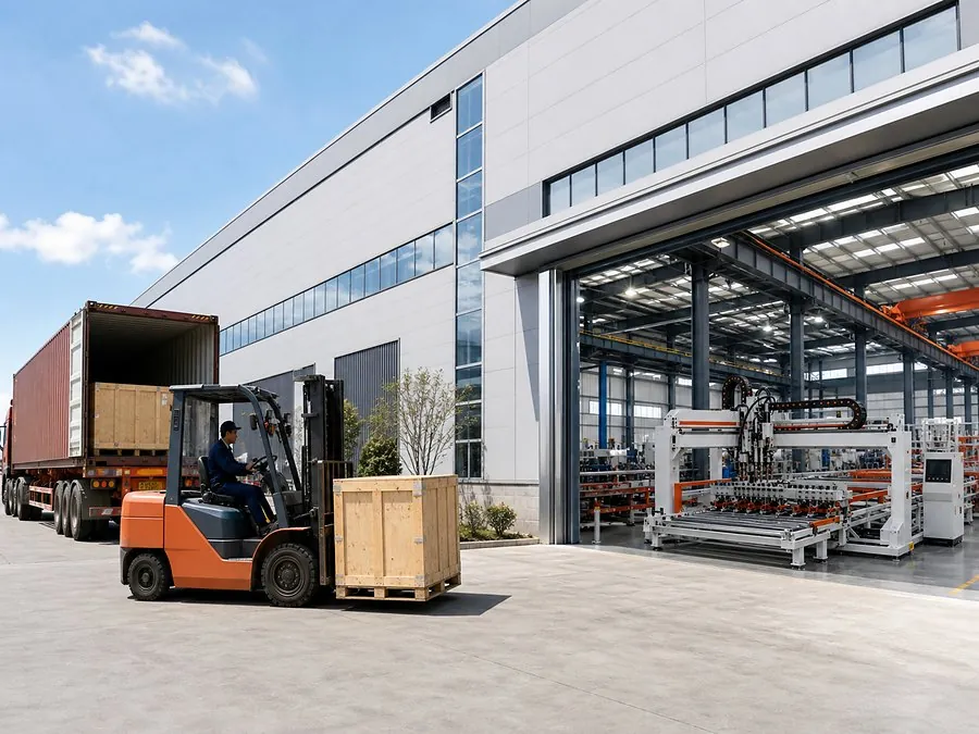 New manufacturing facility relocation scene representing Xinzhou's 2006 company upgrade