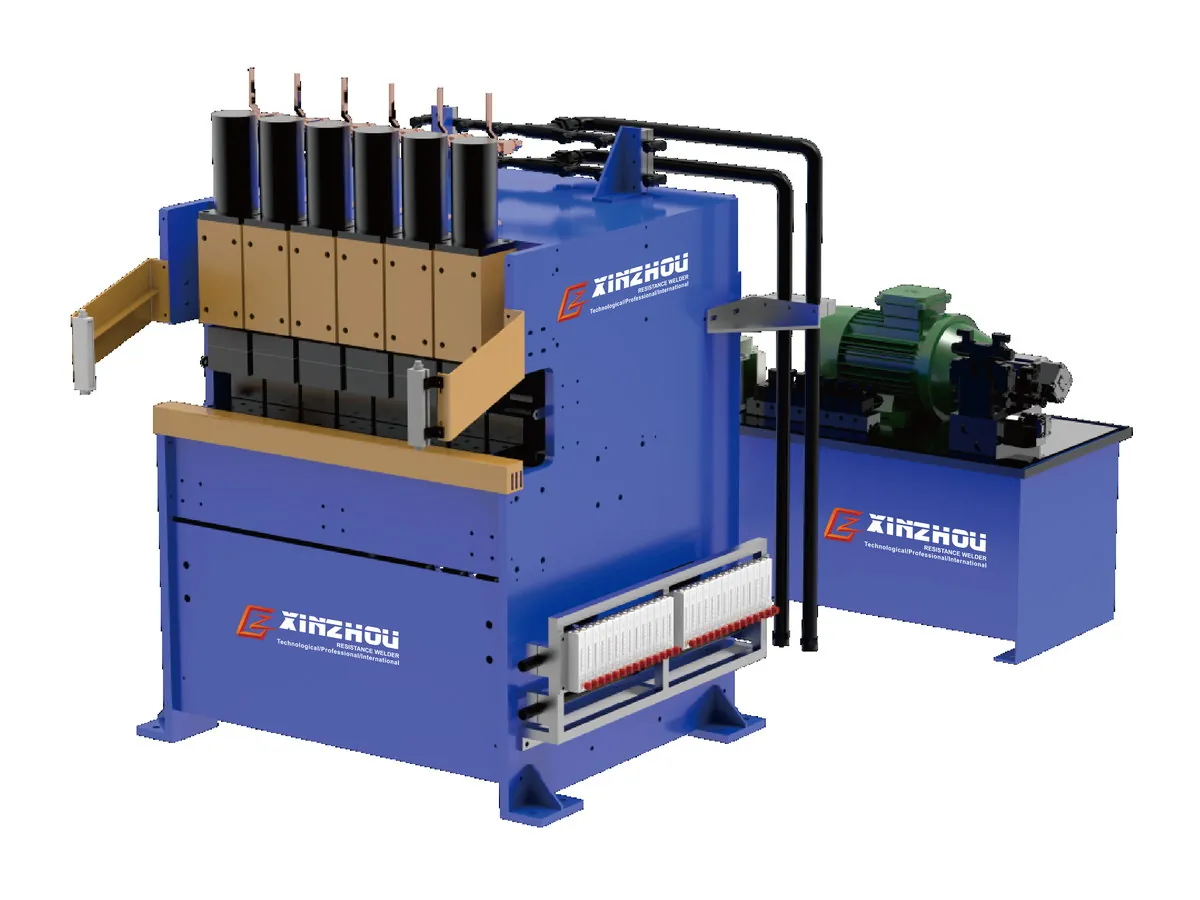 Automatic steel grating binding bar welding machine