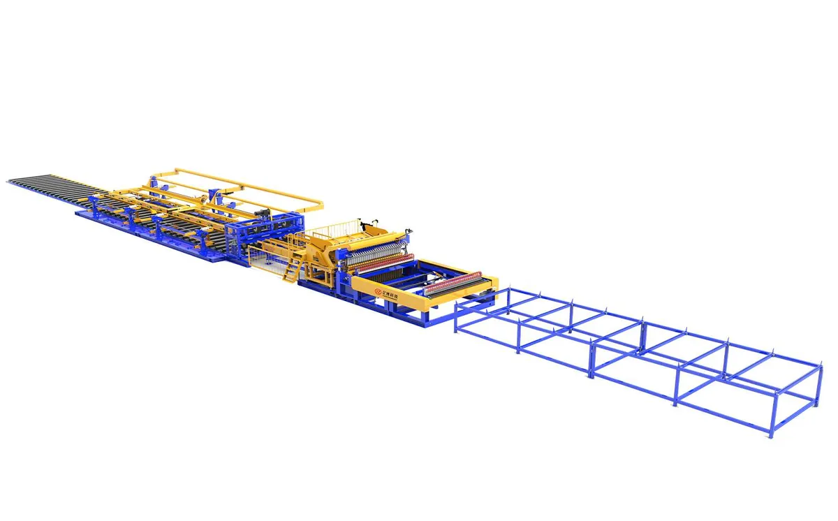 Autoclaved aerated concrete plate mesh welding line