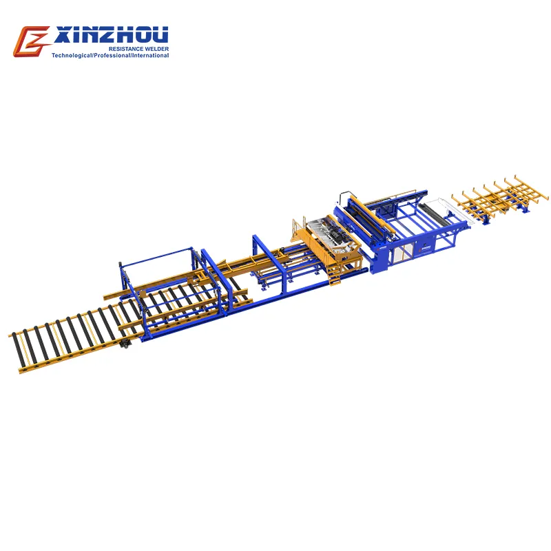 Reinforcing mesh production line